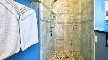 Hair dryer, towels
