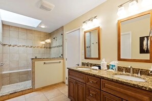 Hair dryer, towels