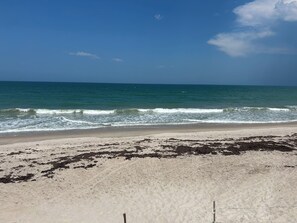Sun-loungers, beach towels