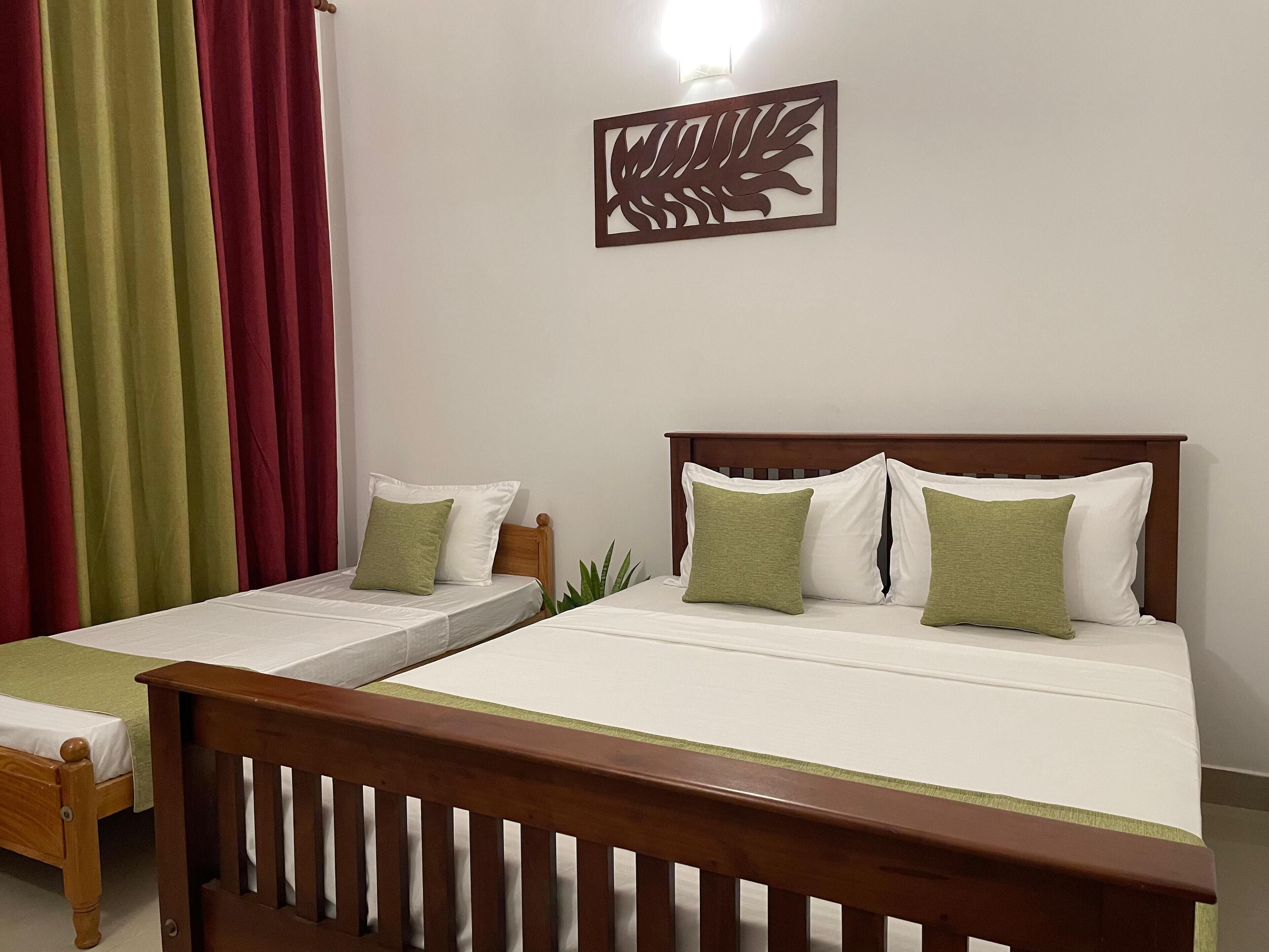 標準三人房, 花園景觀 | 高級寢具、免費無線上網、床單