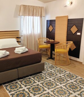 Superior Double or Twin Room, Courtyard View | Laptop workspace, free WiFi