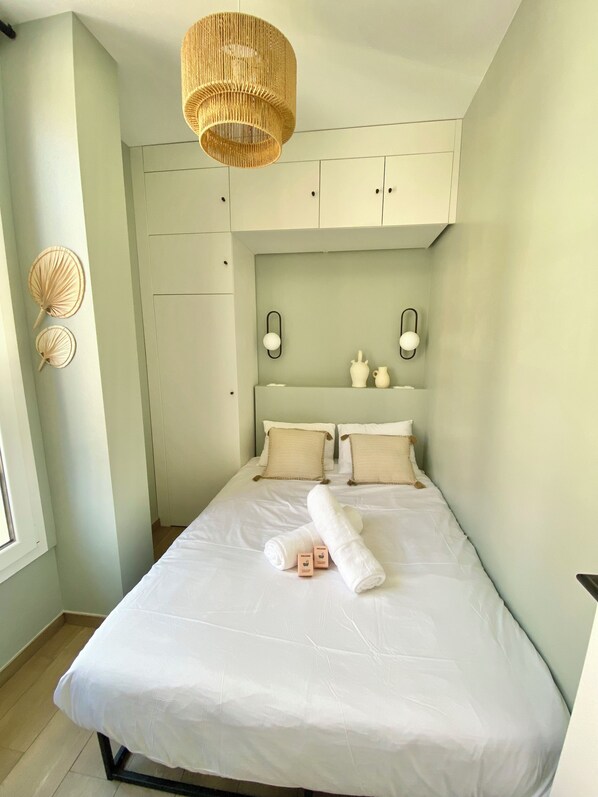 1 bedroom, iron/ironing board, travel crib, free WiFi