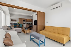 Gallery Apartment | Living area | LED TV - Zoho Skies by Monyxbnb (Puerto Vallarta)