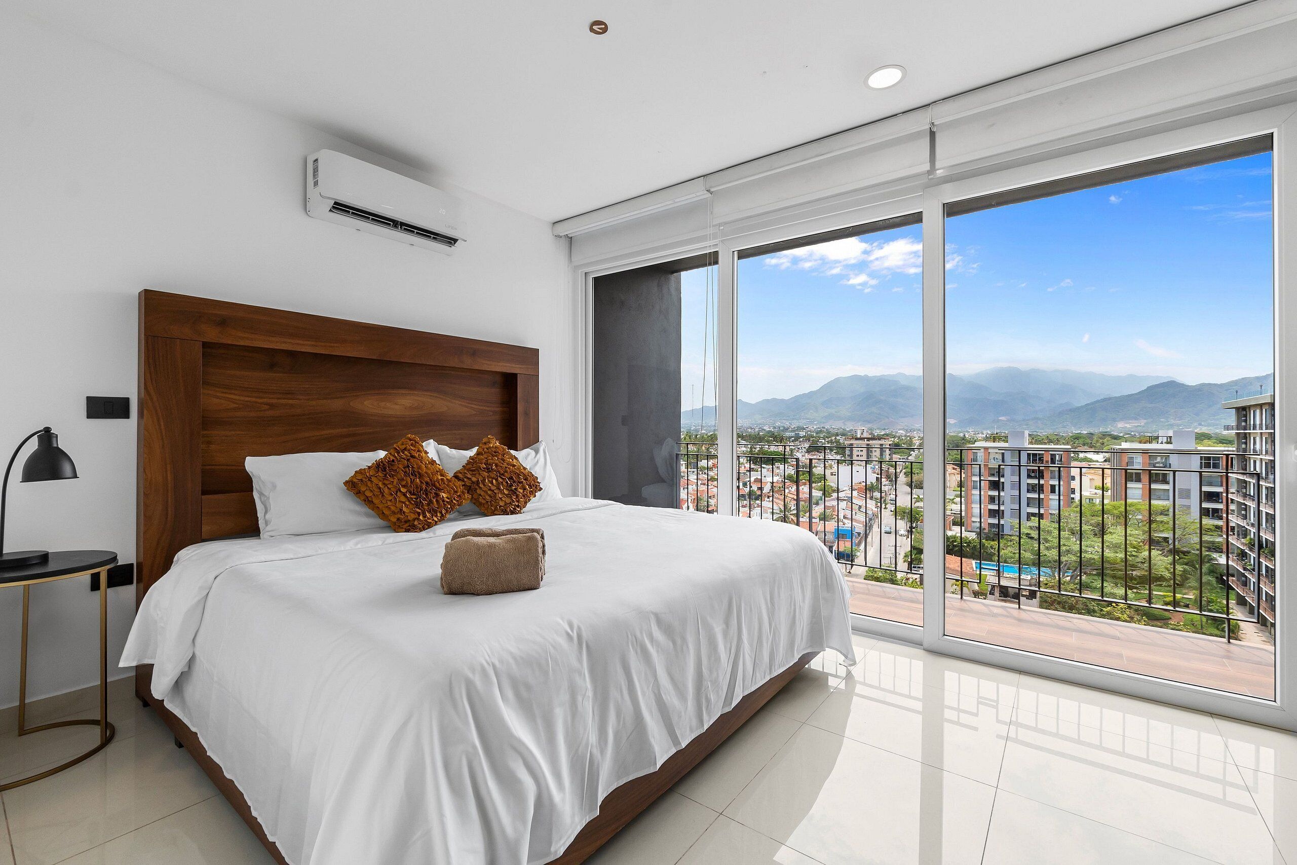 Egyptian cotton sheets, premium bedding, blackout drapes, soundproofing