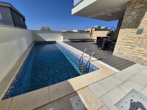 Outdoor pool, a heated pool - Spacious 5-Bedroom Family Villa with Pool (Privlaka)