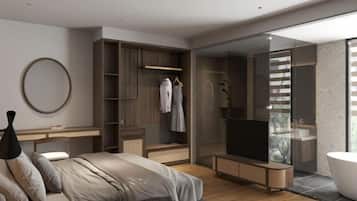 Ropa de cama de alta calidad, colchones con efecto memoria y minibar