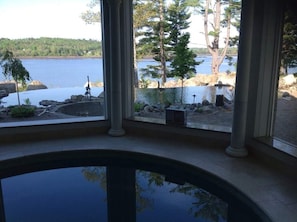 Indoor pool, a heated pool