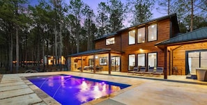 A heated pool