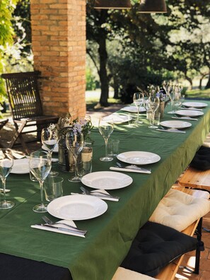 Espace banquet en plein air