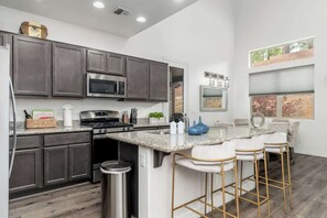 Fridge, dishwasher, toaster, high chair - Flagstaff 5BR Cabin | Game Room | Firepit | (Flagstaff)