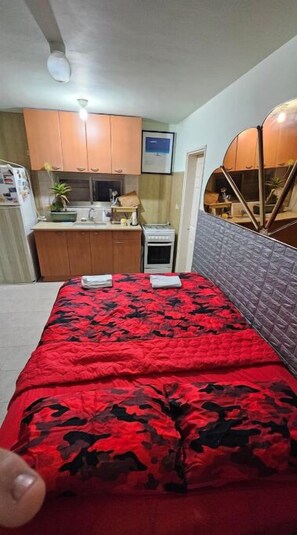 2 bedrooms, iron/ironing board, bed sheets