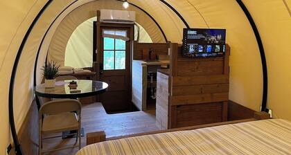 Covered Wagon in Mineral Wells