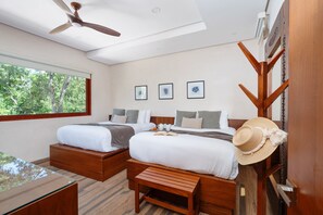 5 habitaciones, caja de seguridad en la habitación y escritorio 