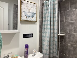 Towels, soap, toilet paper