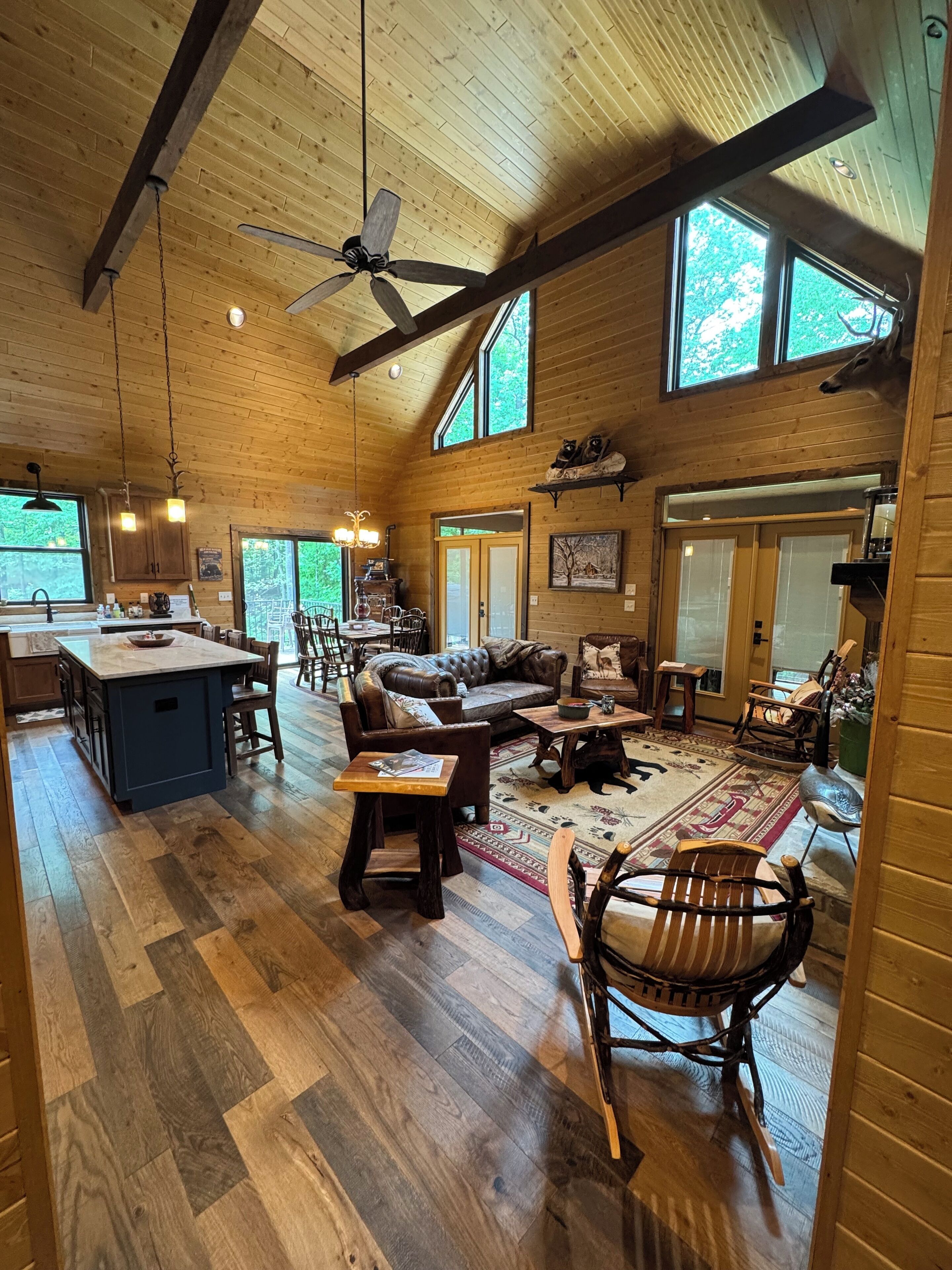 Smart TV, fireplace, video games