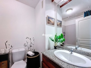 Hair dryer, towels