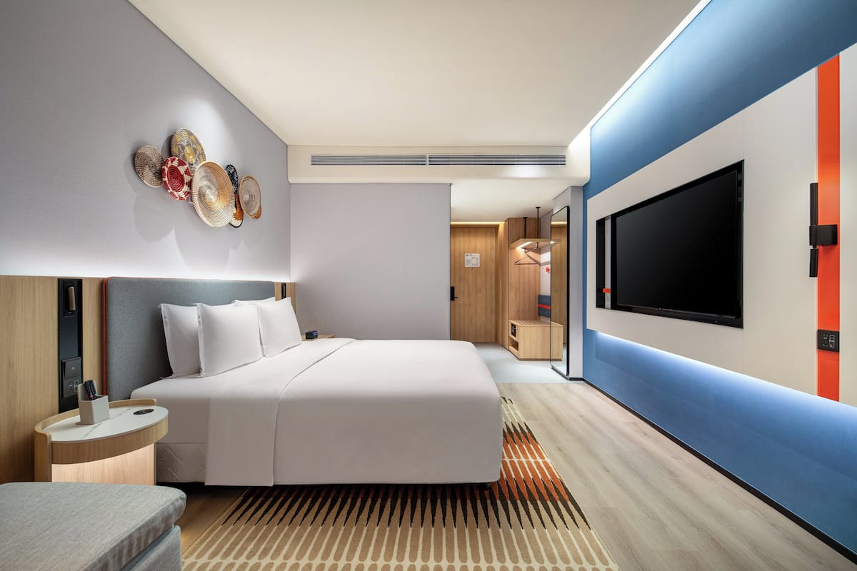 Premium bedding, down duvets, in-room safe, desk