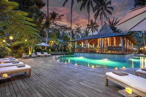 A heated pool