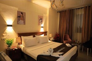 1 bedroom, premium bedding, down duvets, memory-foam beds
