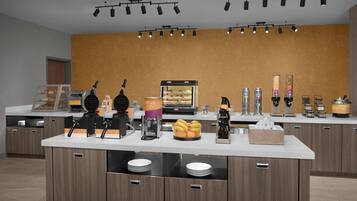 Free daily buffet breakfast
