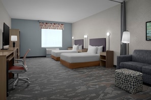 Studio Suite, 2 Queen Beds, Accessible, Bathtub | Premium bedding, in-room safe, blackout curtains, iron/ironing board - Home2 Suites By Hilton El Paso East Loop 375 (El Paso)