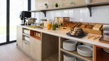 Daily buffet breakfast (EUR 15 per person)