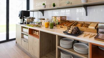 Daily buffet breakfast (EUR 15 per person)