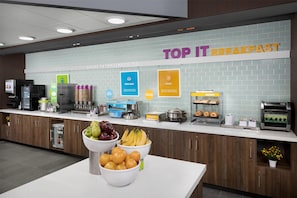 Free daily buffet breakfast