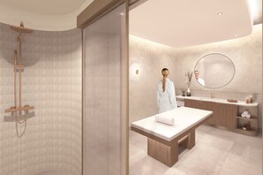 Couples treatment rooms, sauna, steam room, deep-tissue massages - Marina Baie des Anges Hotel, Curio Collection by Hilton (Villeneuve-Loubet)