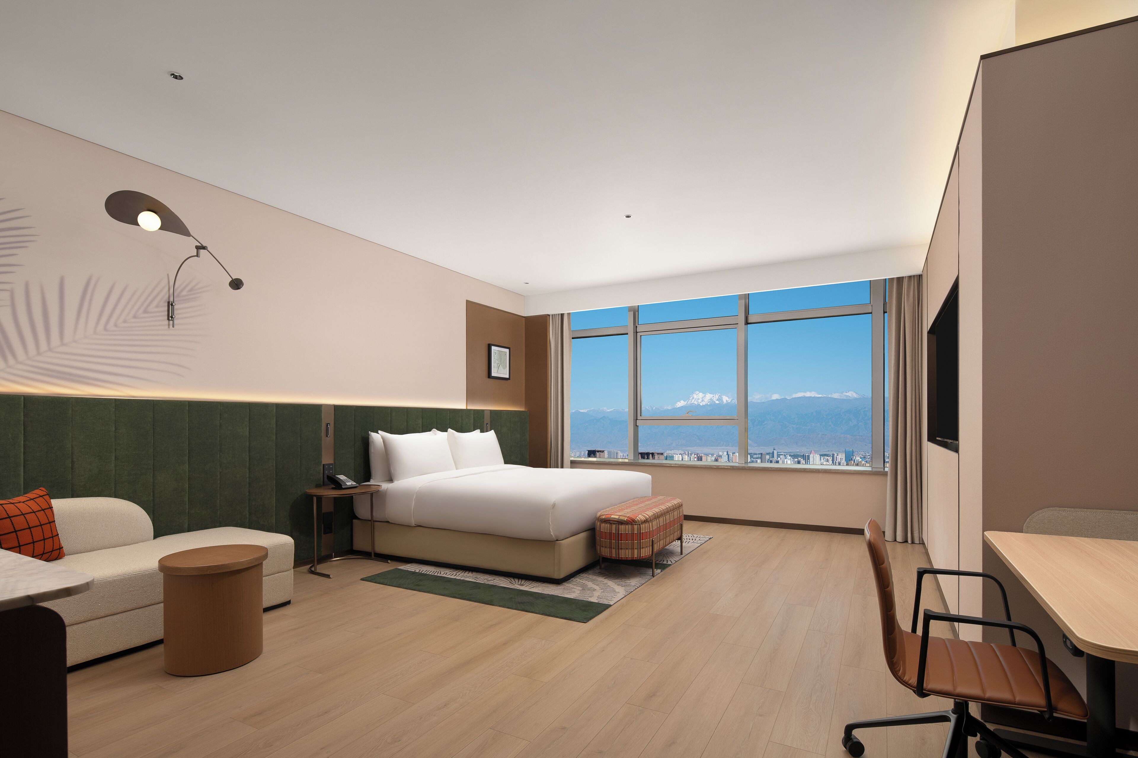 Phòng, 1 giường cỡ king, phù hợp cho người khuyết tật | Bộ đồ giường cao cấp, chăn bông, nệm cao su hoạt tính (memory foam) 