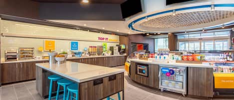 Free daily buffet breakfast