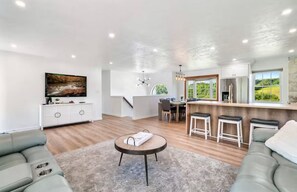 Smart TV, fireplace