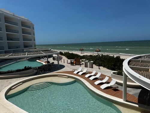 Siela seaside beachfront apartment in Siela seaside