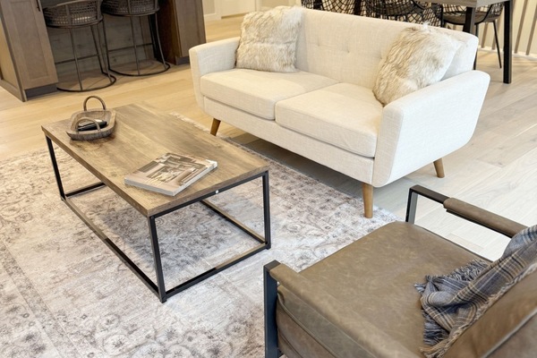 Open Concept - Living Dining Kitchen Powder Luxury Furniture Seating For10