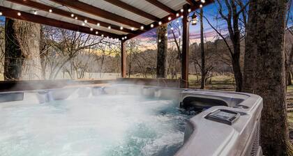 Riverside Retreat with Hot Tub, Firepit, Dog Friendly, Fireplace, Pool