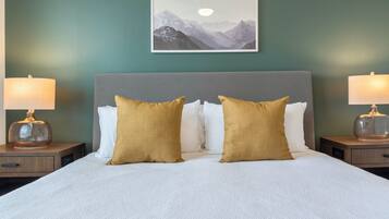 Individually decorated, individually furnished, iron/ironing board