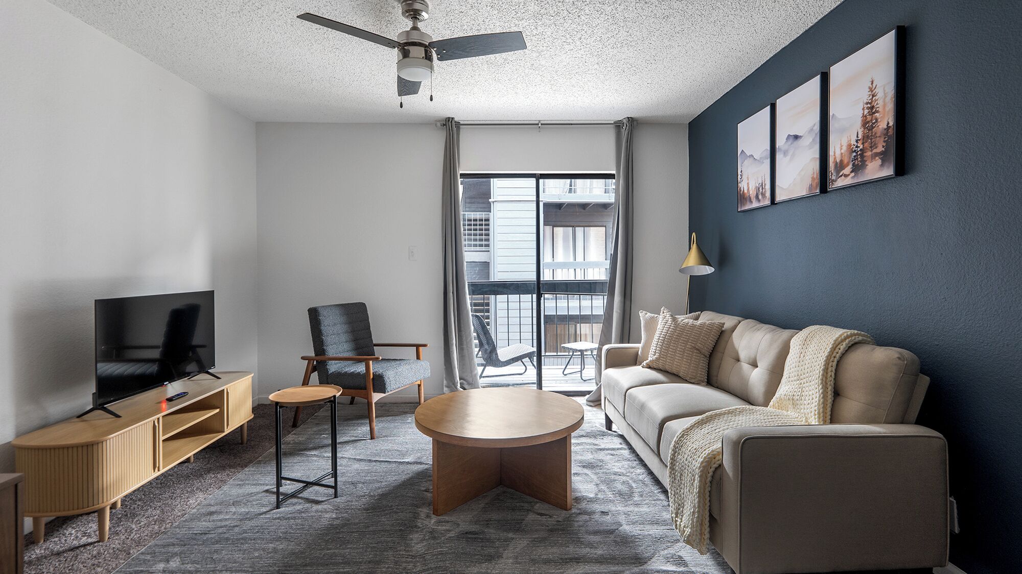 Apartment, 1 Bedroom | Living area | TV