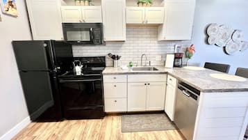 Microwave, oven, stovetop, dishwasher