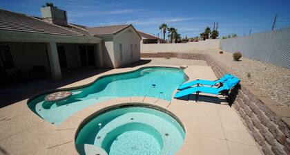 Spacious comfortable Havasu home comfortably sleeps 8 with heated pool & hot tub