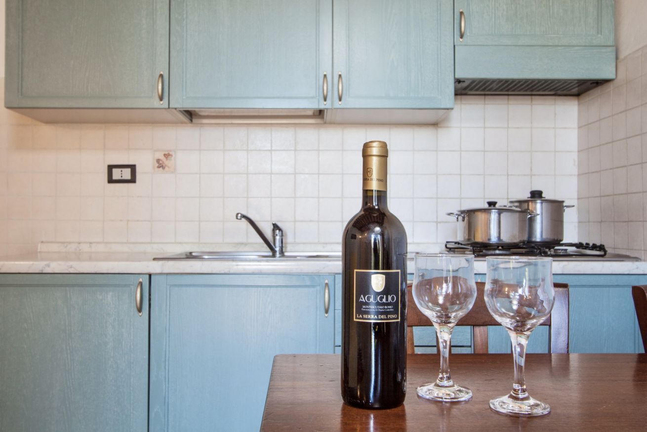 Kühlschrank, Mikrowelle, Herdplatte