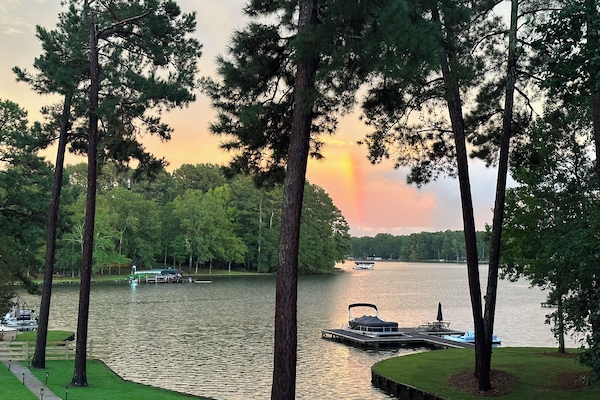Beautiful view of Lake Oconee from the back deck