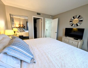 1 bedroom, iron/ironing board, travel crib, free WiFi