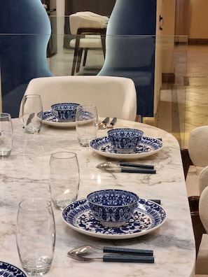 Dining - Duplex La Perla Blanca Marrakech - Spacious 3bedroom Duplex apartment Top Center (Marrakech)