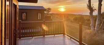 Bay view lodge offers just that, breathtaking views of Ceredigion Bay.
