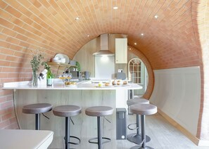 Fridge, oven, stovetop, toaster