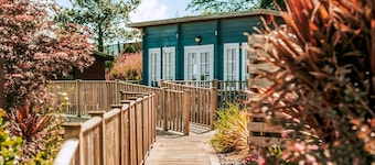 Escape to the Jasmine Lodge, nestled amidst stunning rolling countryside.