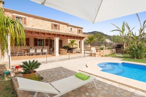 Terrace/patio - CAN LLIGANYA - Rustic villa with private pool and free wifi (Felanitx)