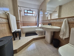 Hair dryer, towels