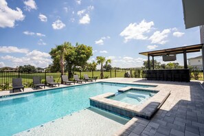 A heated pool