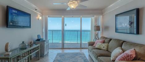 Condo (3 Bedrooms) | Living area | TV, DVD player